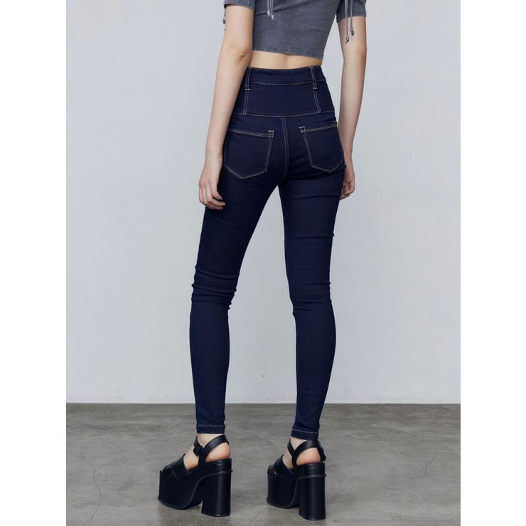 【ELDER】NUDEハイウエストデニム | EMODA | 詳細画像12 