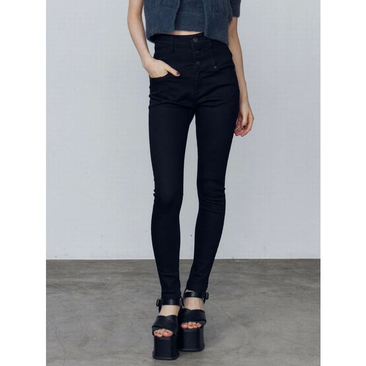 【ELDER】NUDEハイウエストデニム | EMODA | 詳細画像3 