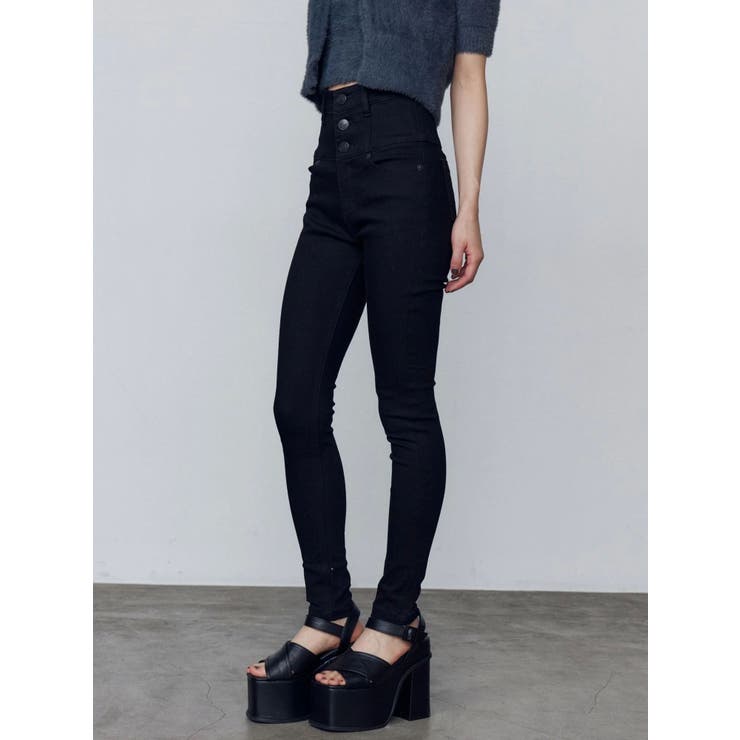 【ELDER】NUDEハイウエストデニム | EMODA | 詳細画像5 