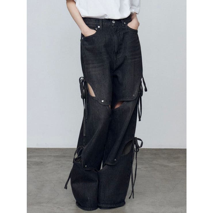 カットアウトルーズジーンズ | EMODA | 詳細画像19 