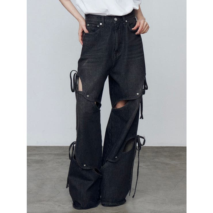 カットアウトルーズジーンズ | EMODA | 詳細画像20 