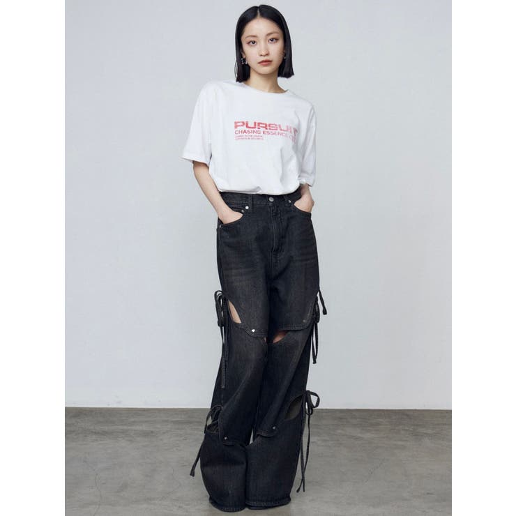 カットアウトルーズジーンズ | EMODA | 詳細画像21 