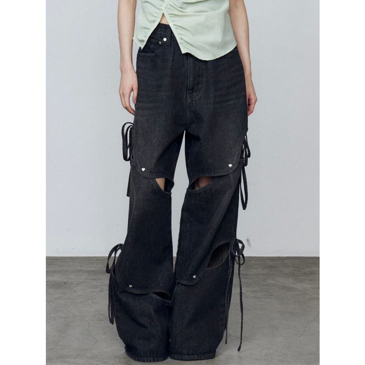 カットアウトルーズジーンズ | EMODA | 詳細画像24 