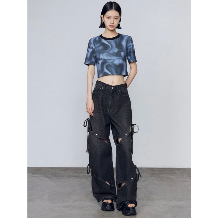 カットアウトルーズジーンズ[品番：MKSW0065399]｜EMODA（エモダ