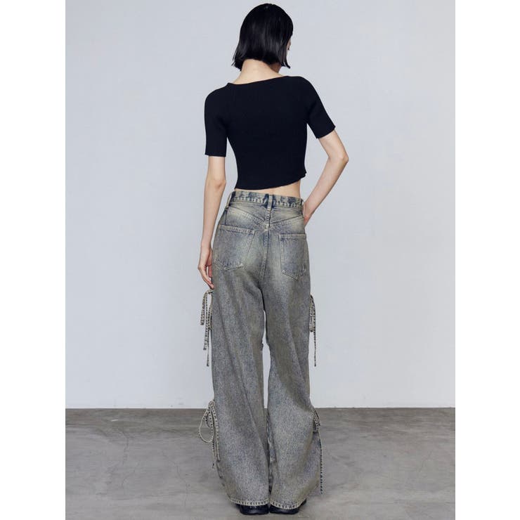 カットアウトルーズジーンズ | EMODA | 詳細画像34 