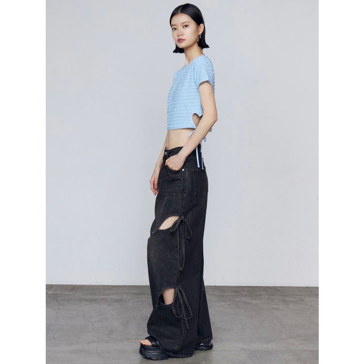 カットアウトルーズジーンズ | EMODA | 詳細画像38 