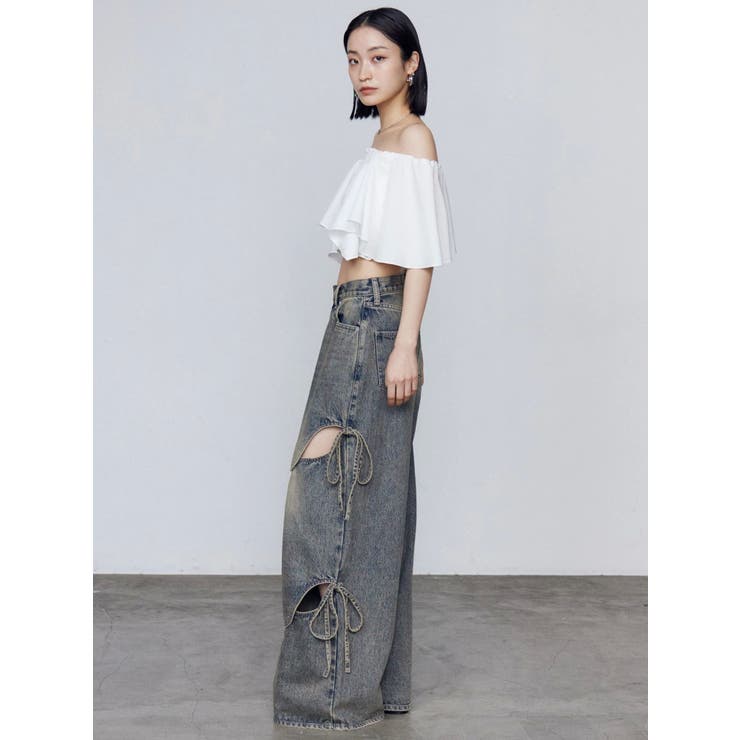 カットアウトルーズジーンズ | EMODA | 詳細画像42 