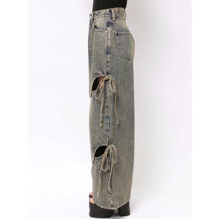 カットアウトルーズジーンズ | EMODA | 詳細画像44 