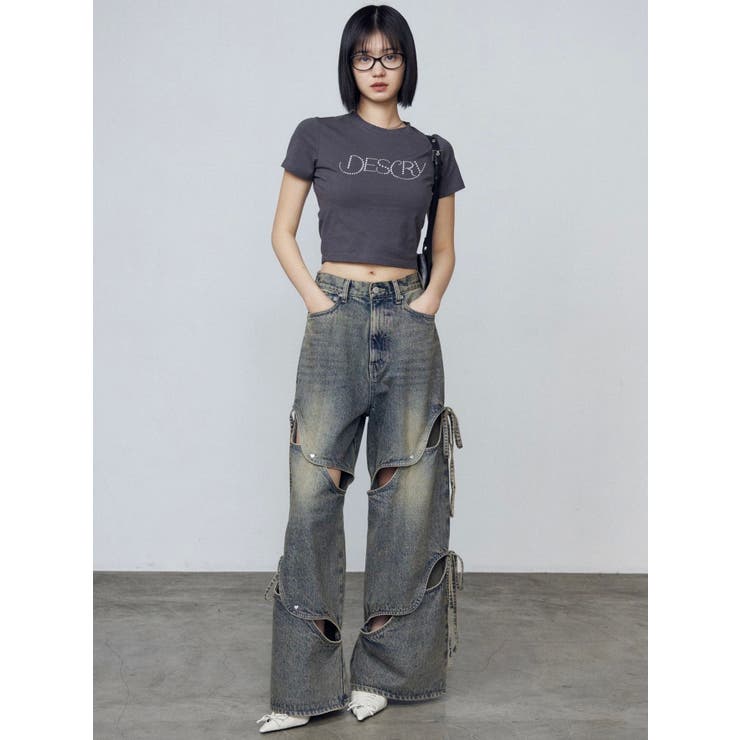 カットアウトルーズジーンズ | EMODA | 詳細画像7 