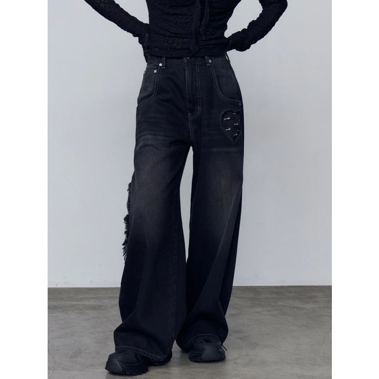 ブラック | ハートルーズジーンズ | EMODA