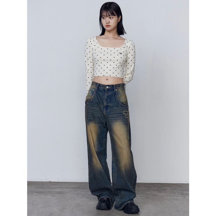 グラフィックルーズジーンズ　EMODA グラフィックルーズジーンズ[品番：MKSW0062143]｜EMODA（エモダ