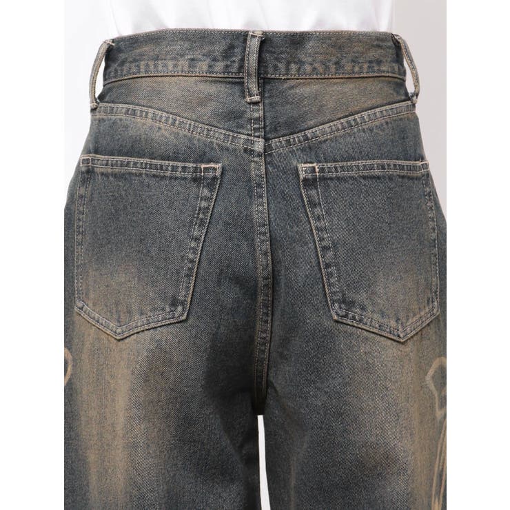 リボングラフィックルーズジーンズ | EMODA | 詳細画像32 