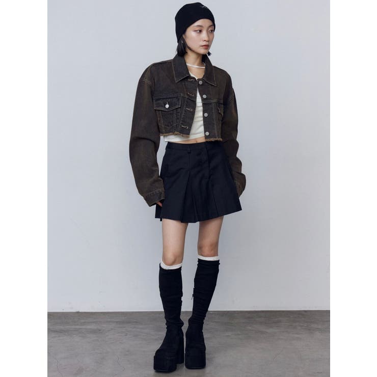 チョーカーギャザーショートスリーブニット | EMODA | 詳細画像28 