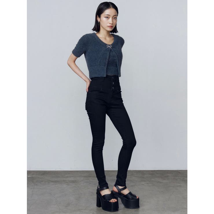 リボンチャームシャギーツインニット | EMODA | 詳細画像10 