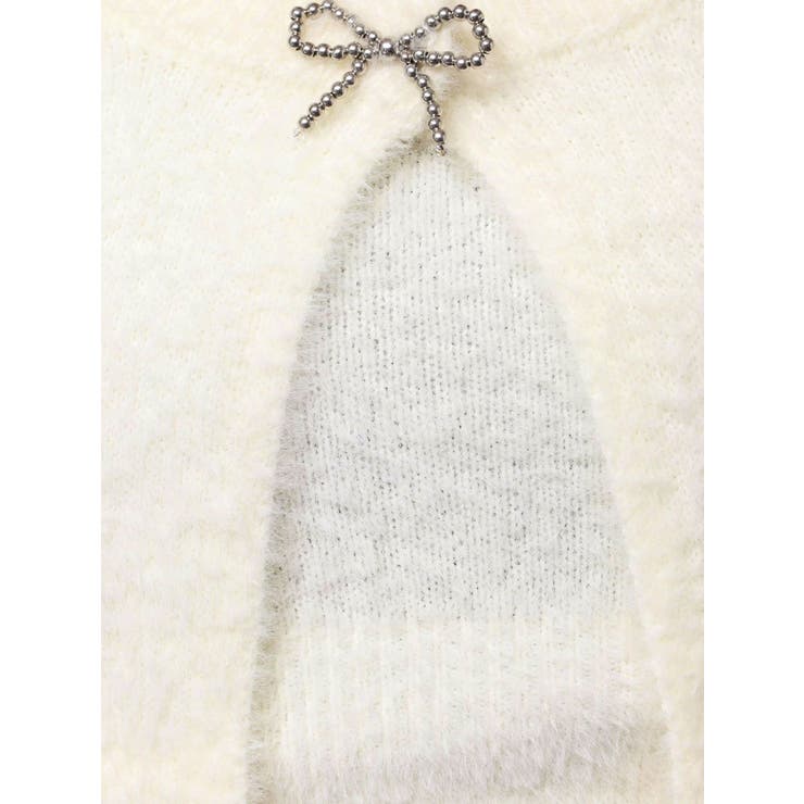 リボンチャームシャギーツインニット | EMODA | 詳細画像34 