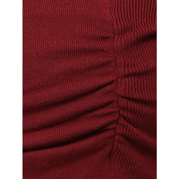 CHOKER GATHER LONG SLEEVE KNIT | EMODA | 詳細画像13 