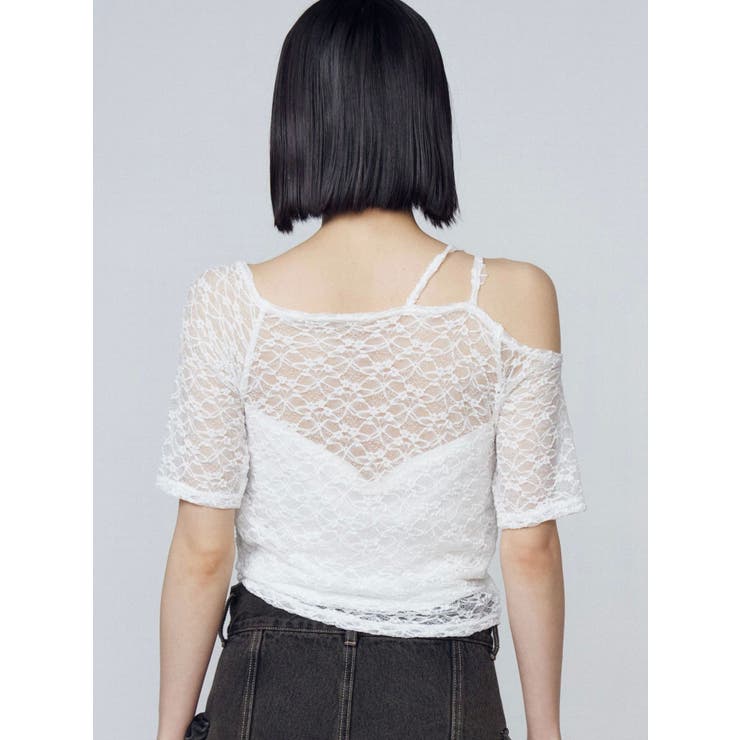 レーススキンフィットトップ | EMODA | 詳細画像17 