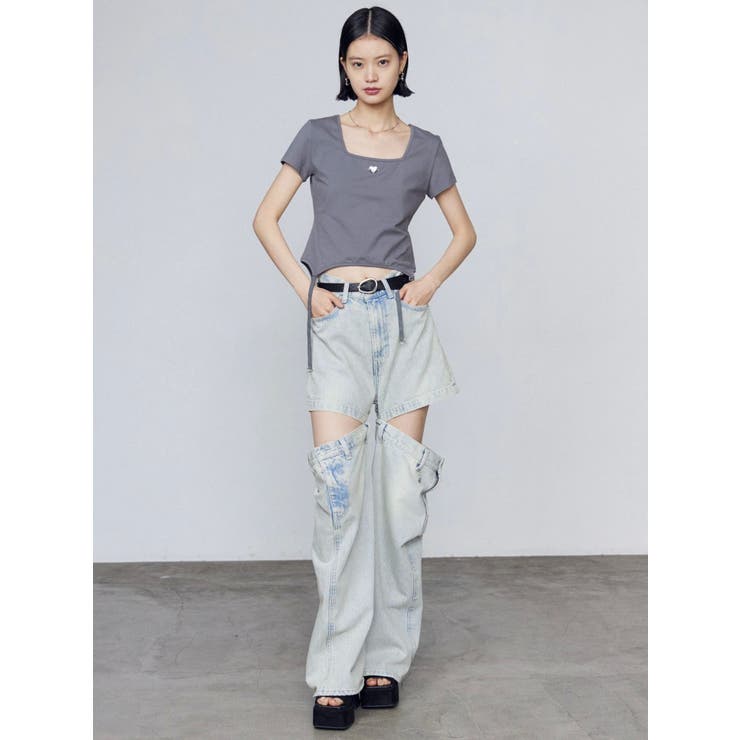 スクエアネックギャザートップ | EMODA | 詳細画像10 