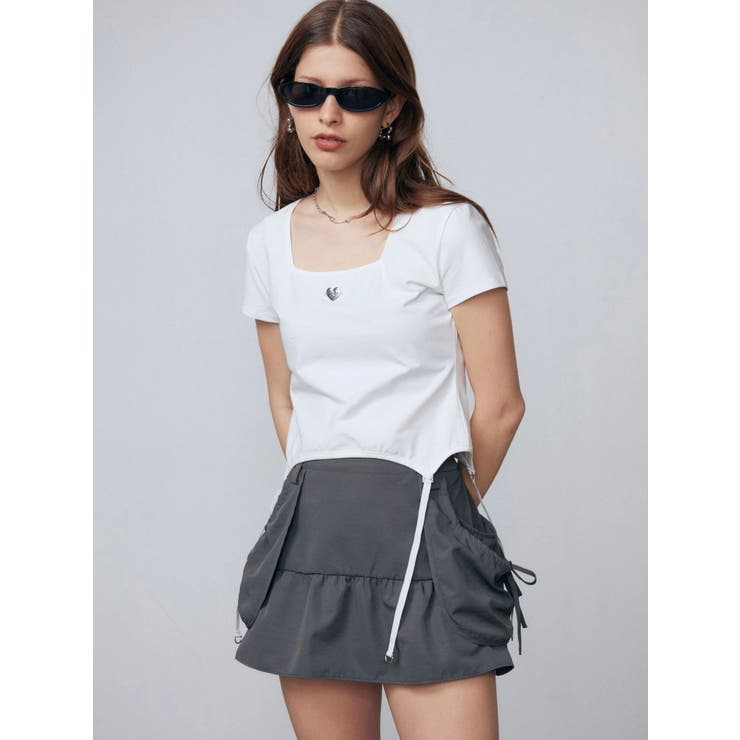 スクエアネックギャザートップ | EMODA | 詳細画像22 