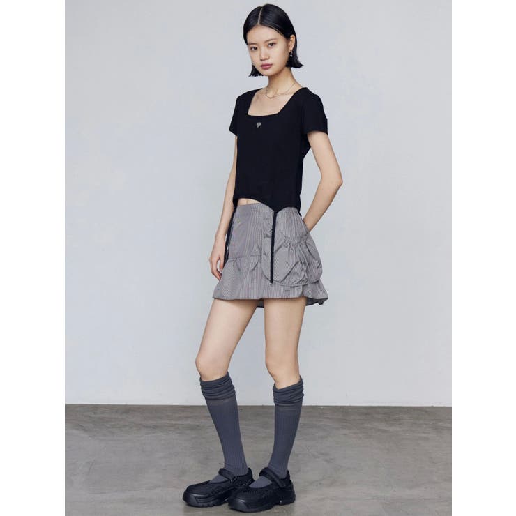 スクエアネックギャザートップ | EMODA | 詳細画像5 