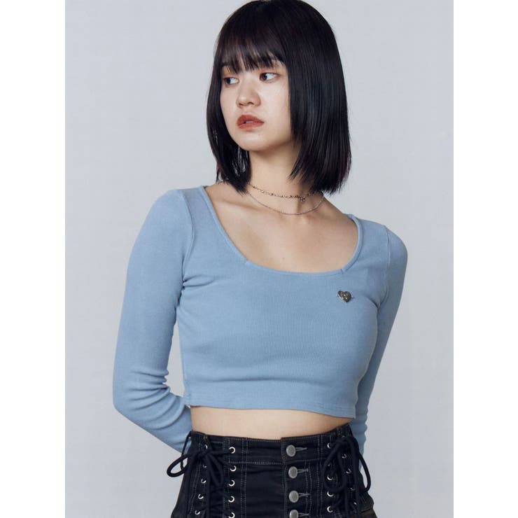 クロスクロップフィットトップ | EMODA | 詳細画像17 