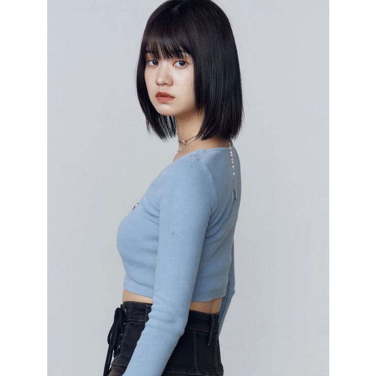 EMODA - 新品未使用／タグ付 EMODA  ショート丈トップス 楽天市場】ショート丈（ブランドエモダ）（Tシャツ・カットソー