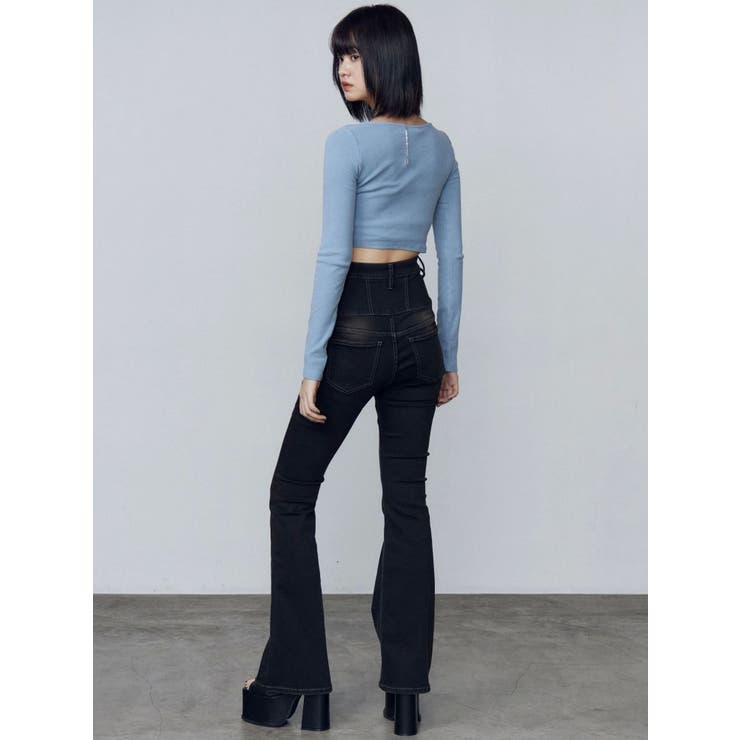 クロスクロップフィットトップ | EMODA | 詳細画像20 