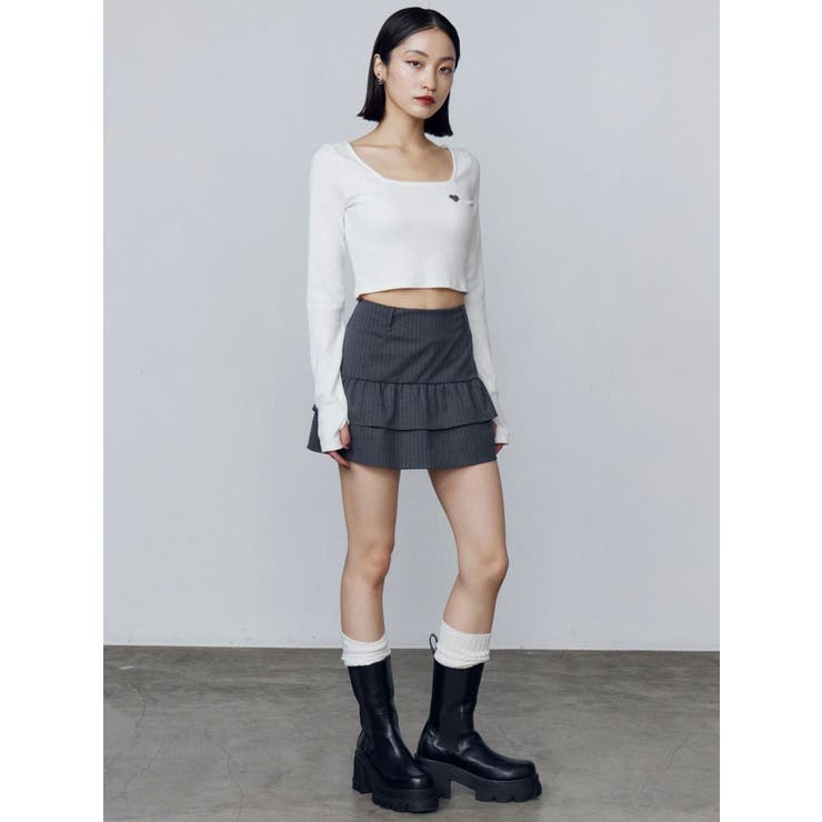 クロスクロップフィットトップ | EMODA | 詳細画像28 