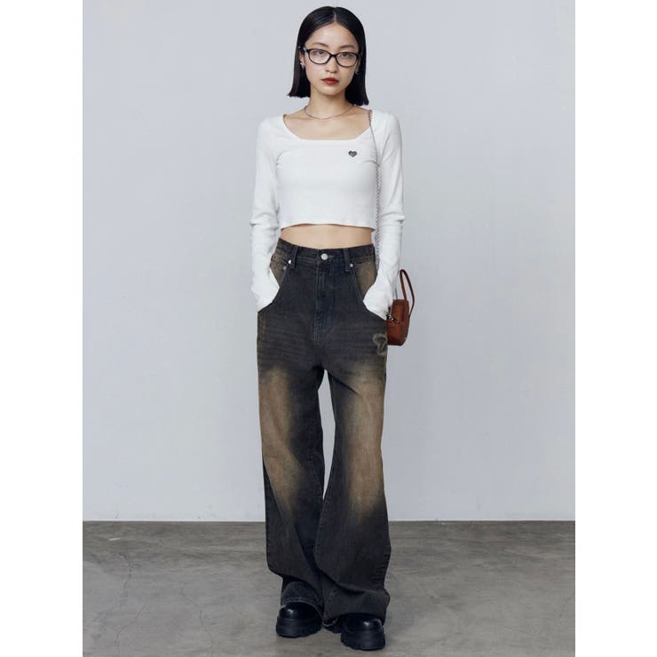 クロスクロップフィットトップ | EMODA | 詳細画像30 