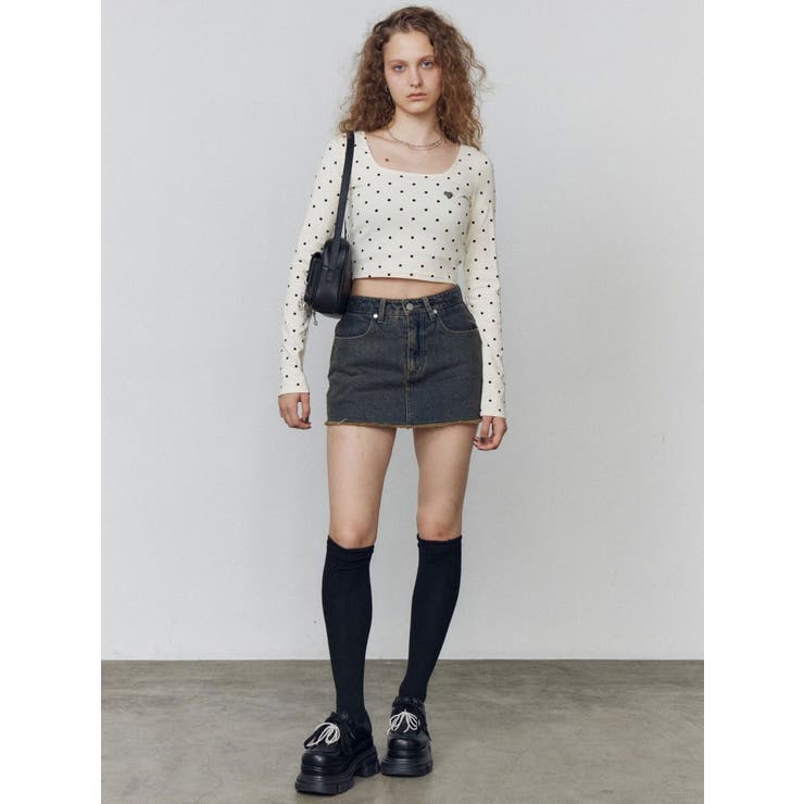 クロスクロップフィットトップ | EMODA | 詳細画像33 