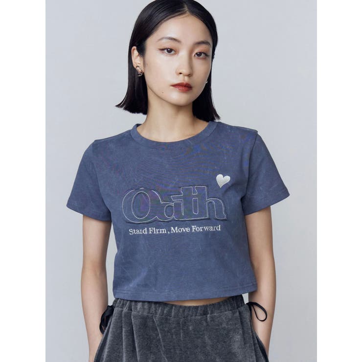 ロゴパッチミニマルTシャツ[品番：MKSW0065734]｜EMODA（エモダ