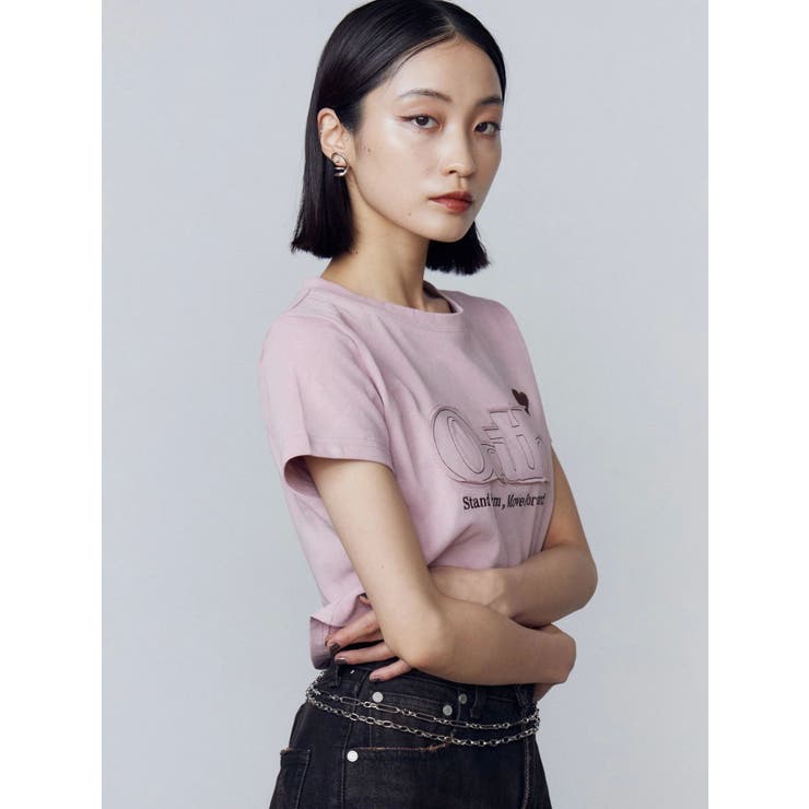 ロゴパッチミニマルTシャツ | EMODA | 詳細画像3 