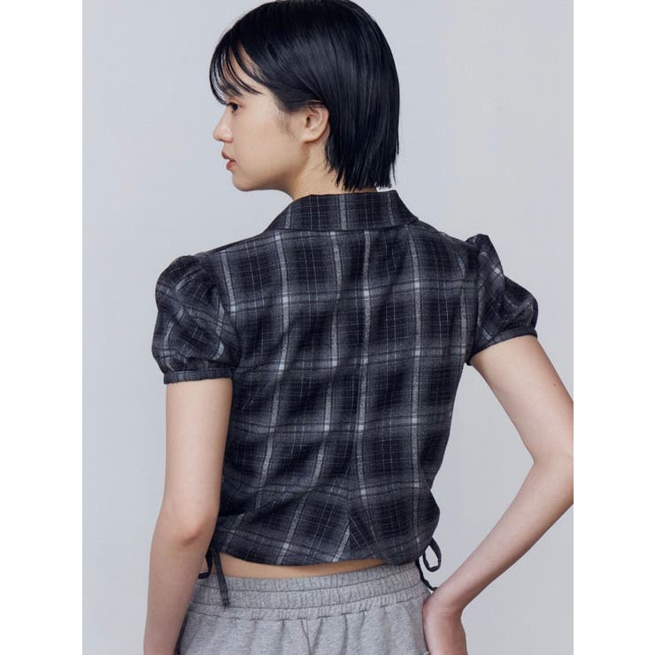 ストリングリボンジップシャツトップ | EMODA | 詳細画像19 