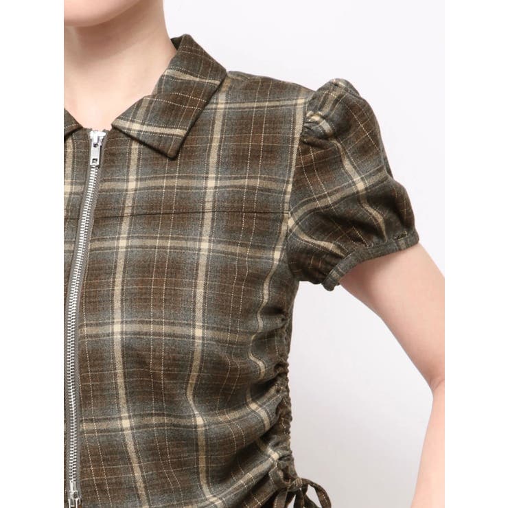 ストリングリボンジップシャツトップ | EMODA | 詳細画像26 