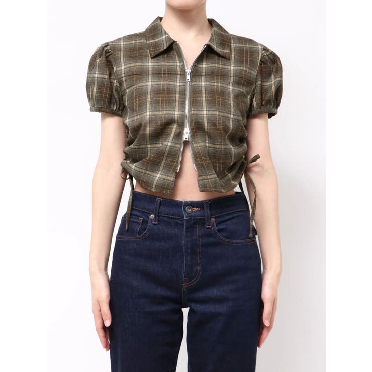 ストリングリボンジップシャツトップ | EMODA | 詳細画像29 