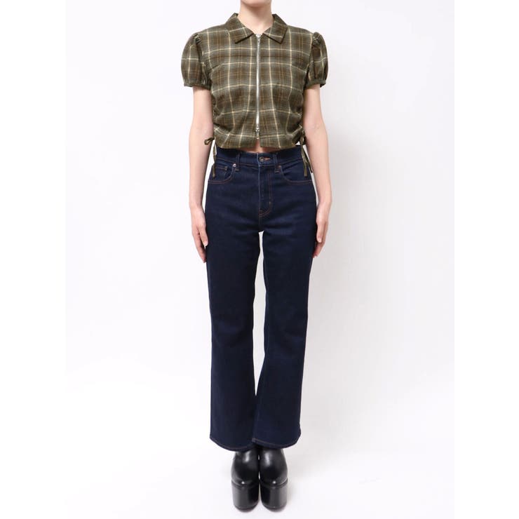 ストリングリボンジップシャツトップ | EMODA | 詳細画像31 