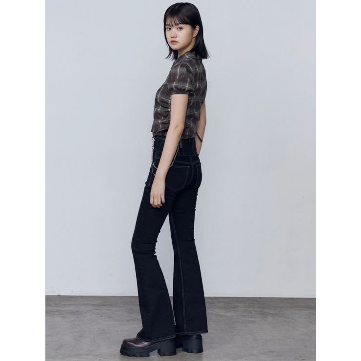 ストリングリボンジップシャツトップ | EMODA | 詳細画像5 