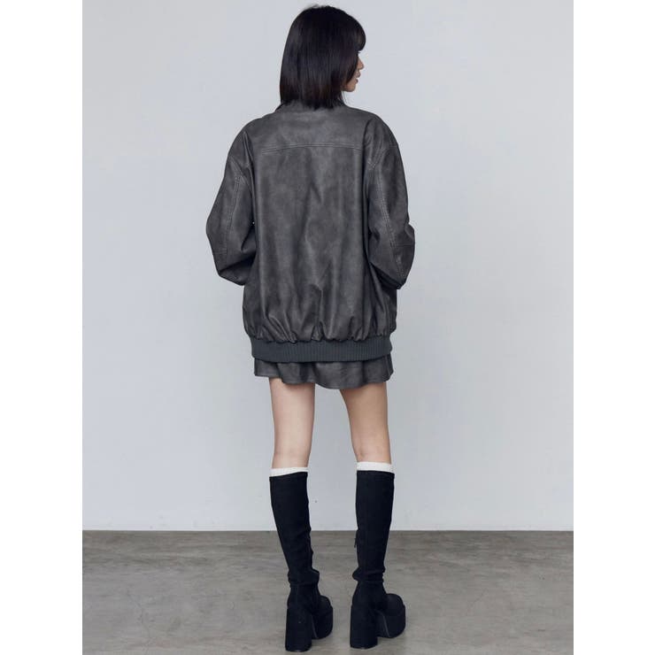 ヴィンテージフェイクレザーブルゾン | EMODA | 詳細画像38 