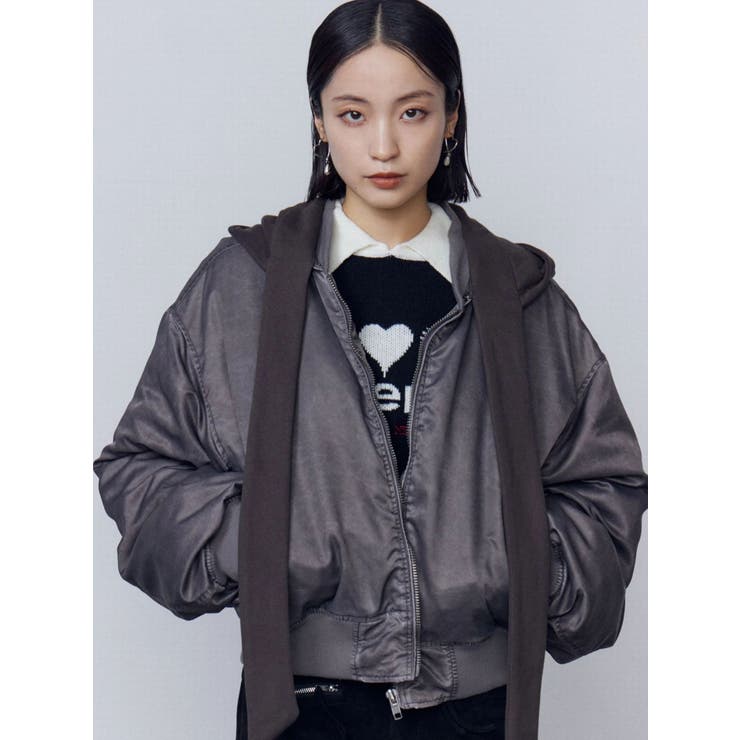 EMODA ブルゾンのみ EMODA（エモダ） ブルゾン アウター ショートフェイクムートンブルゾン