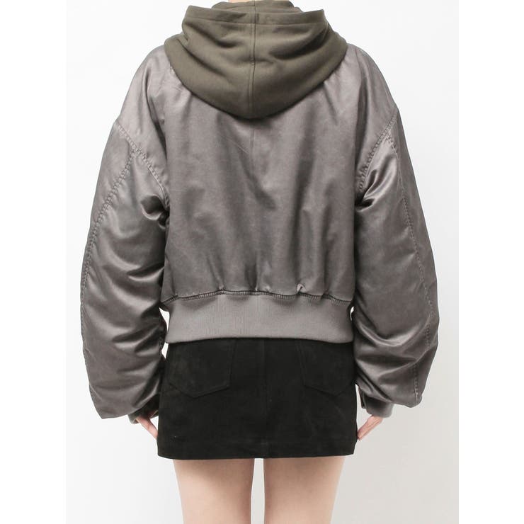 スカーフフーディナイロンブルゾン | EMODA | 詳細画像20 