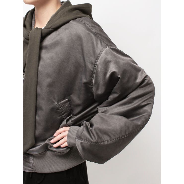 スカーフフーディナイロンブルゾン | EMODA | 詳細画像22 