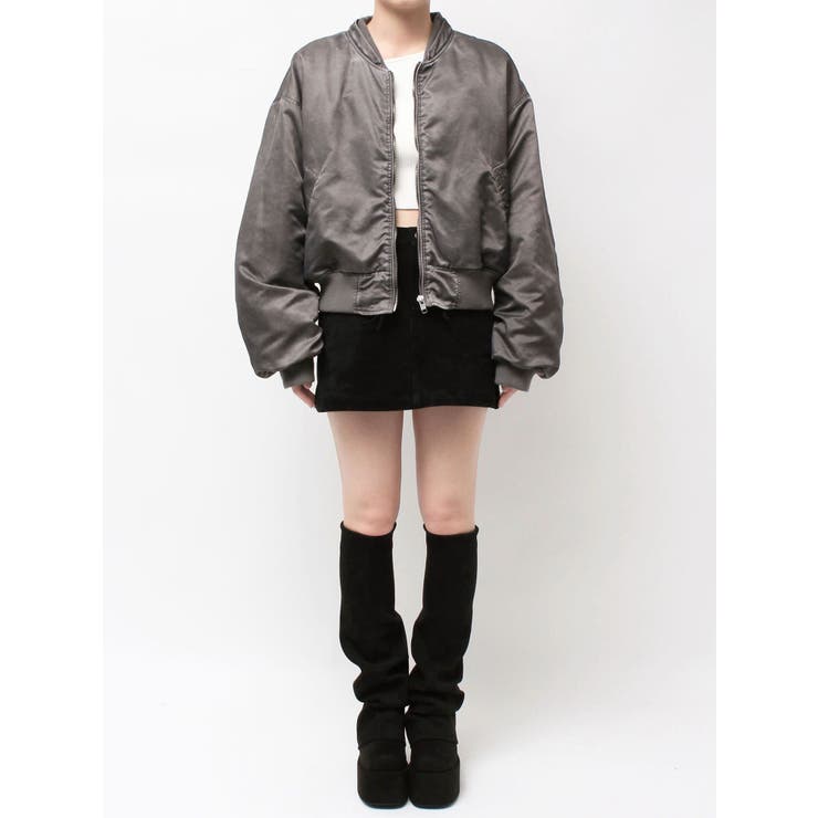 スカーフフーディナイロンブルゾン | EMODA | 詳細画像28 