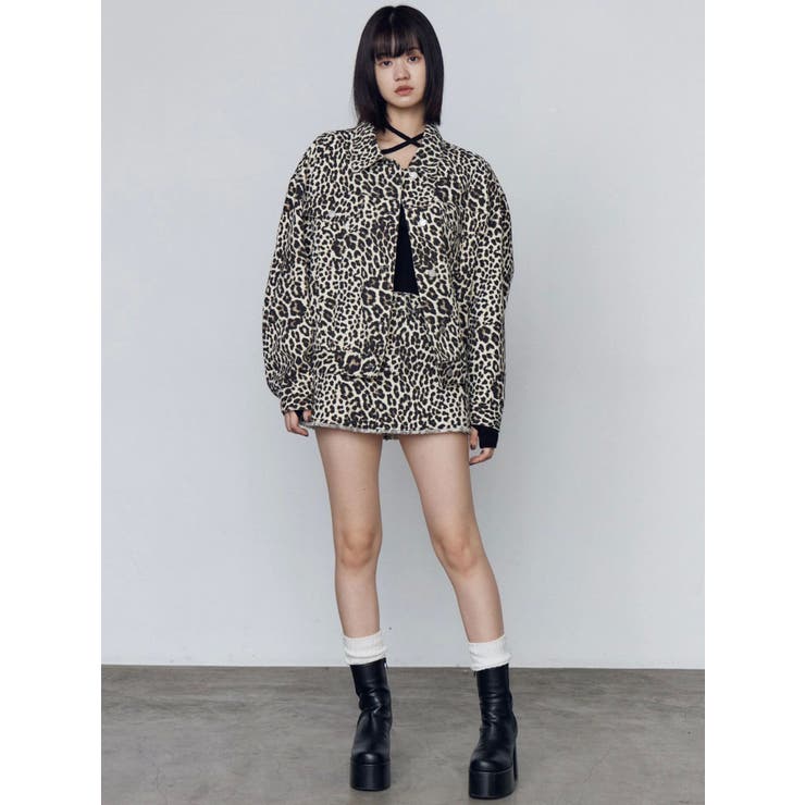 オーバーポケットレオパードブルゾン | EMODA | 詳細画像13 