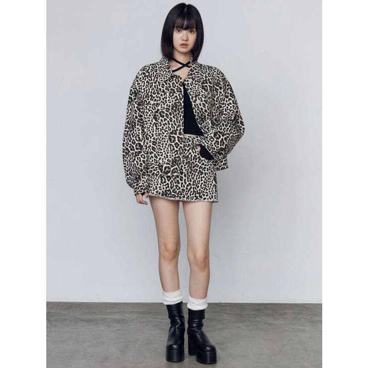 オーバーポケットレオパードブルゾン | EMODA | 詳細画像14 