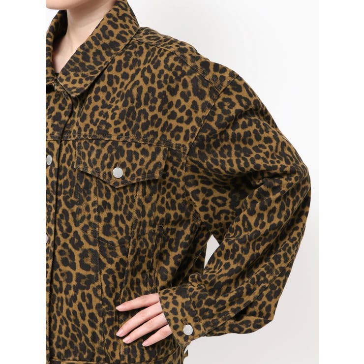 オーバーポケットレオパードブルゾン | EMODA | 詳細画像26 