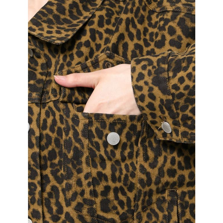 オーバーポケットレオパードブルゾン | EMODA | 詳細画像28 