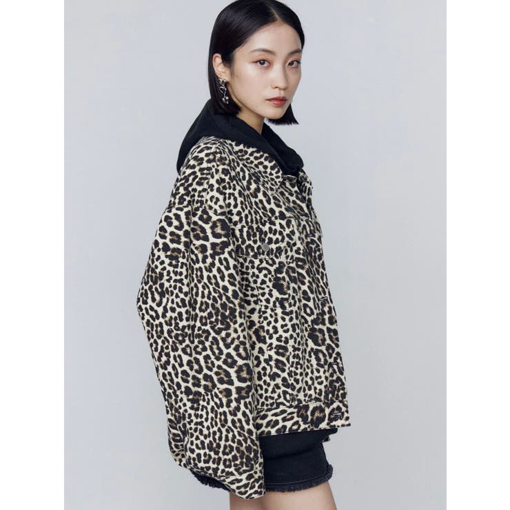 オーバーポケットレオパードブルゾン | EMODA | 詳細画像3 