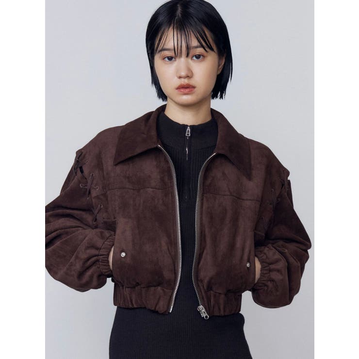 フェイクスエードブルゾン[品番：MKSW0066292]｜EMODA（エモダ）の