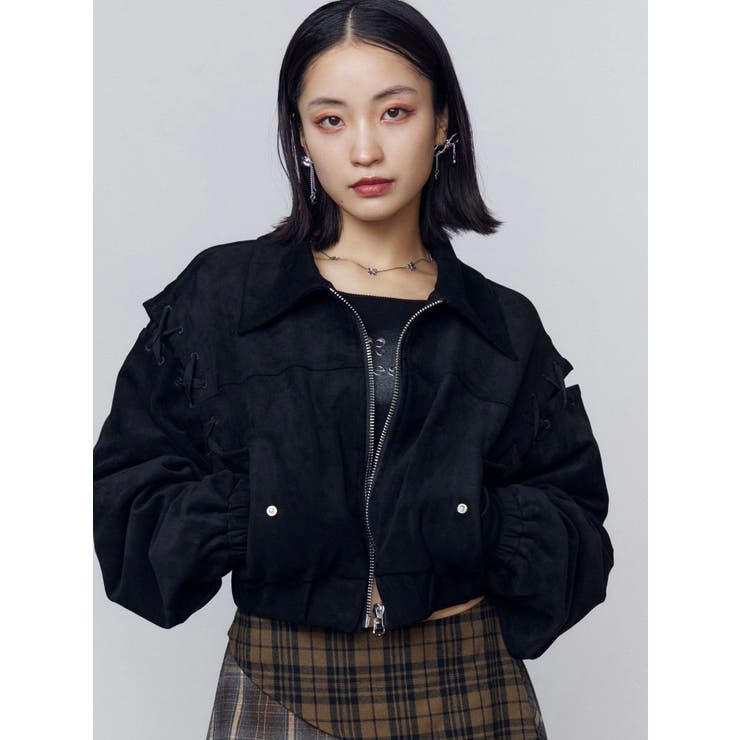 フェイクスエードブルゾン[品番：MKSW0066292]｜EMODA（エモダ）の