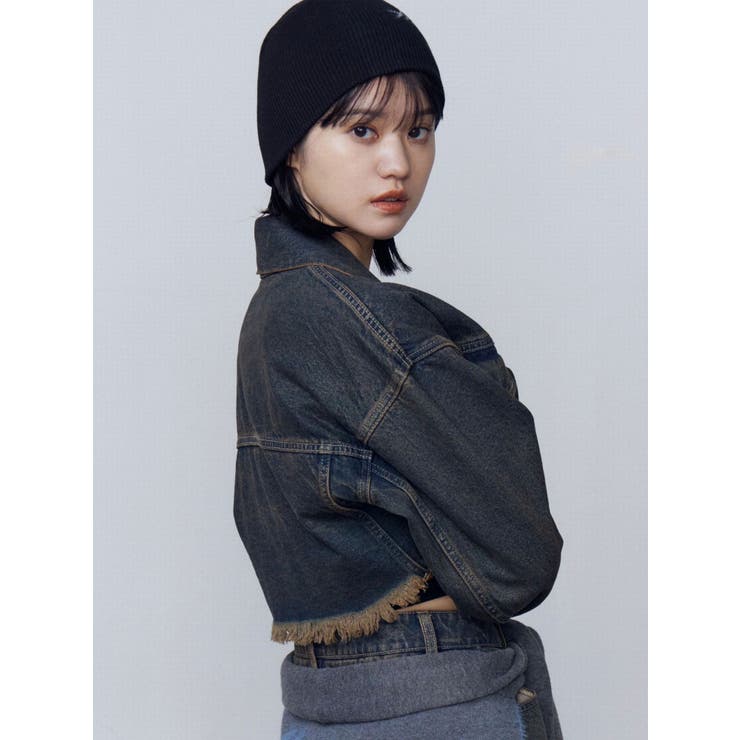 ショートデニムブルゾン | EMODA | 詳細画像15 